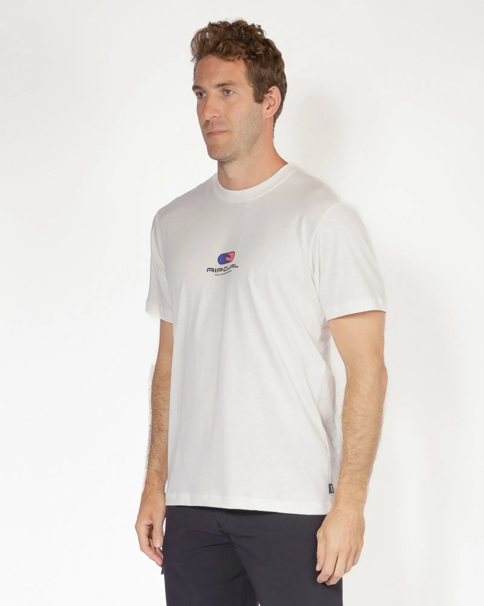 Camiseta Rip Curl Pill Icon Basic Bone