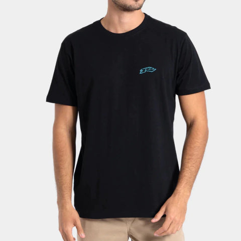 Camiseta Manga Curta Preta Rusty Psychedelic