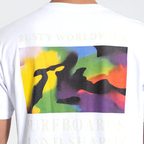 Camiseta Manga Curta Branca Rusty Solar Wind
