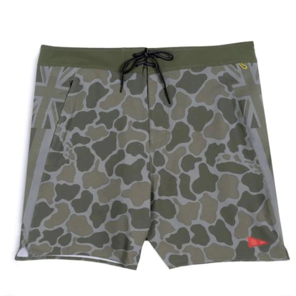 Boardshort Florence F1 Pro Hawaii Camo Oliva