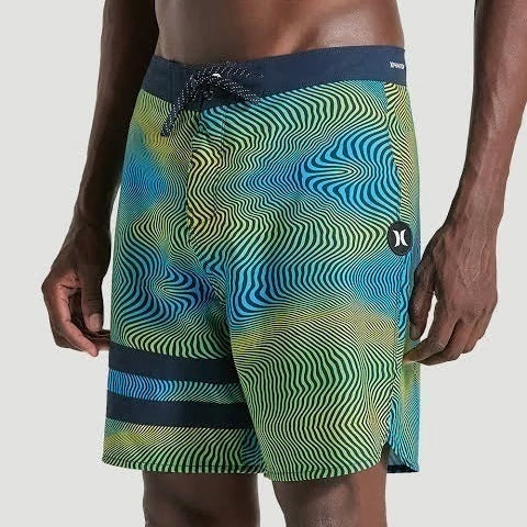 BOARDSHORTS PHANTOM 18 POLEGADAS ESTAMPADO HURLEY ECO BLOCK PARTY