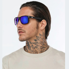 Óculos de Sol QuikSilver Biarritiz Preto/Azul espelhado