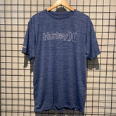 Lycra Manga Curta Outline Hurley Marinho