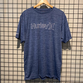 Lycra Manga Curta Outline Hurley Marinho
