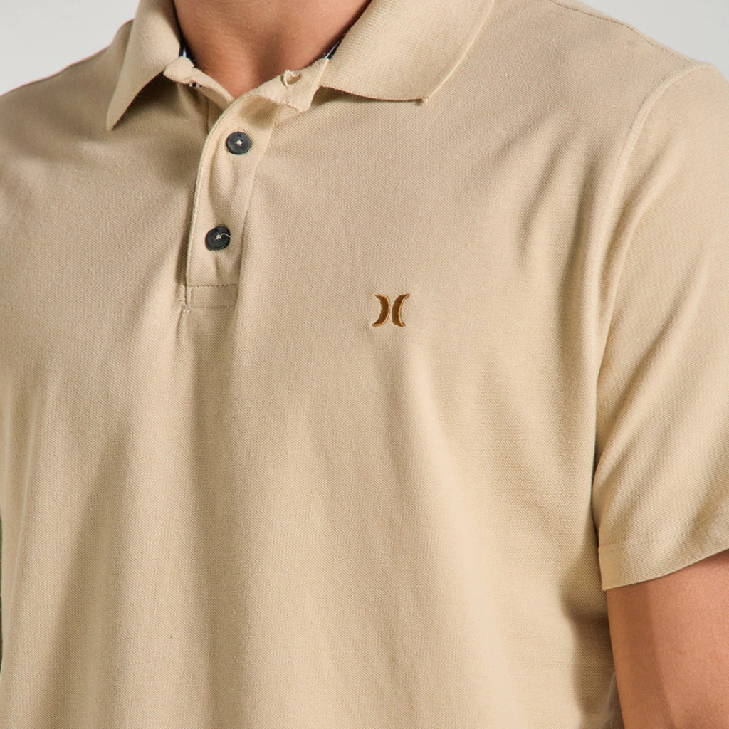 Camisa Gola Polo Bege Hurley Weekend