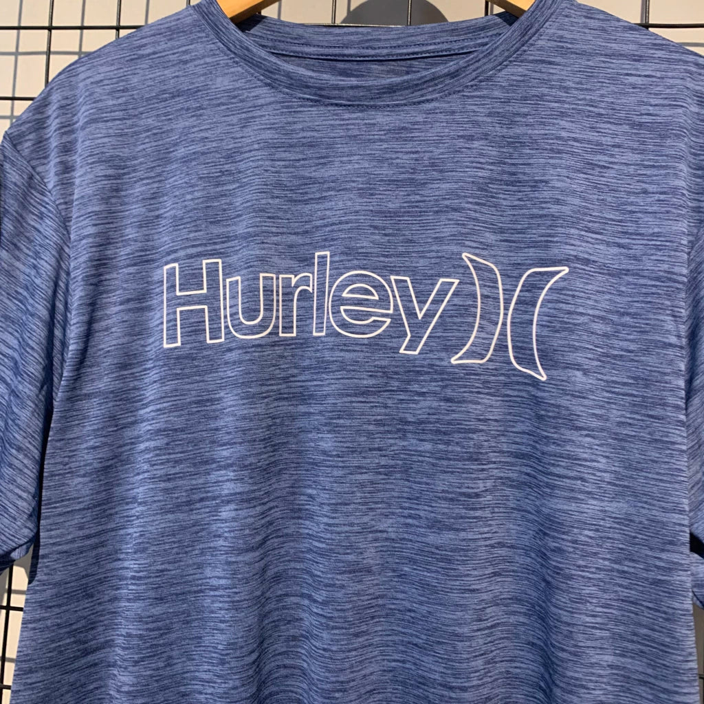 Lycra Manga Curta Outline Hurley Marinho