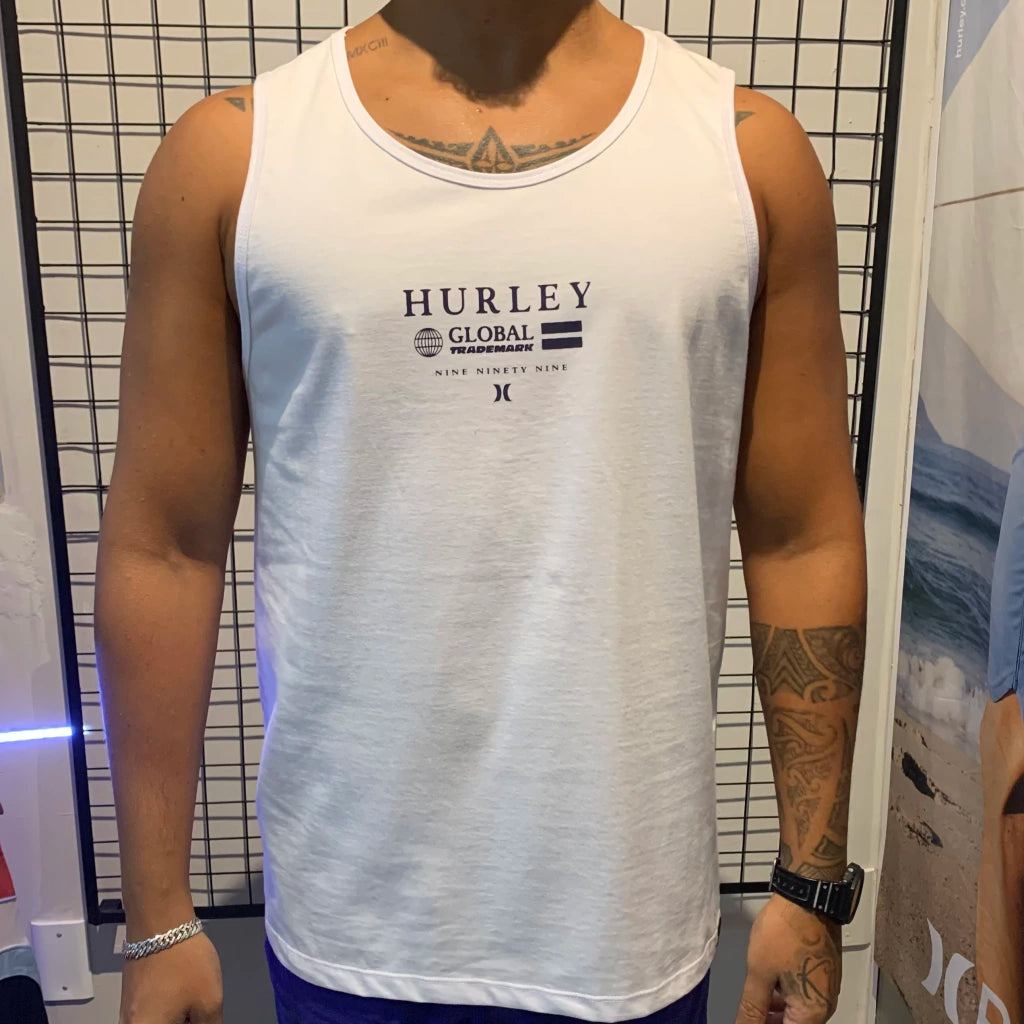 Regata Branca De Algodão Hurley Globo