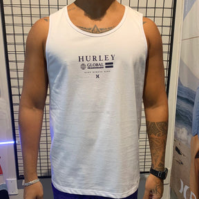 Regata Branca De Algodão Hurley Globo