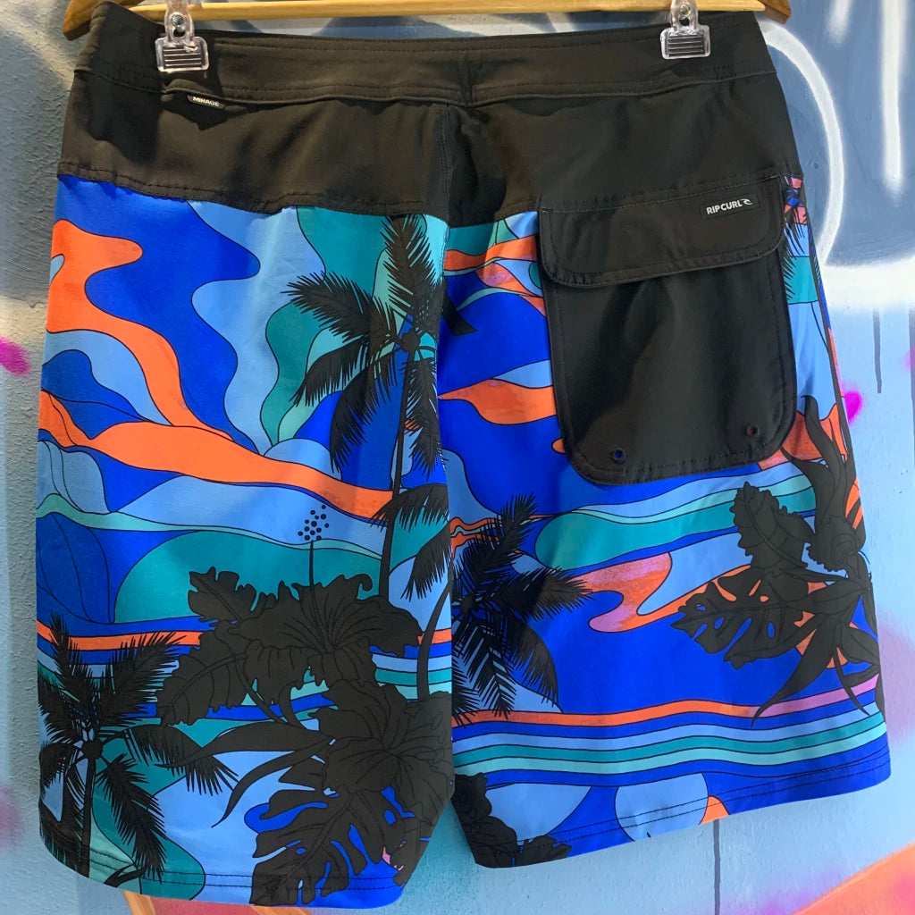 BOARDSHORT AGUA RIP CURL MIRAGE MASON BARRE BLACK/BLUE