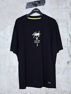 Camiseta Max Fit Hurley x Shibuya Signature Block Party Preta
