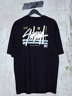 Camiseta Max Fit Hurley x Shibuya Signature Block Party Preta